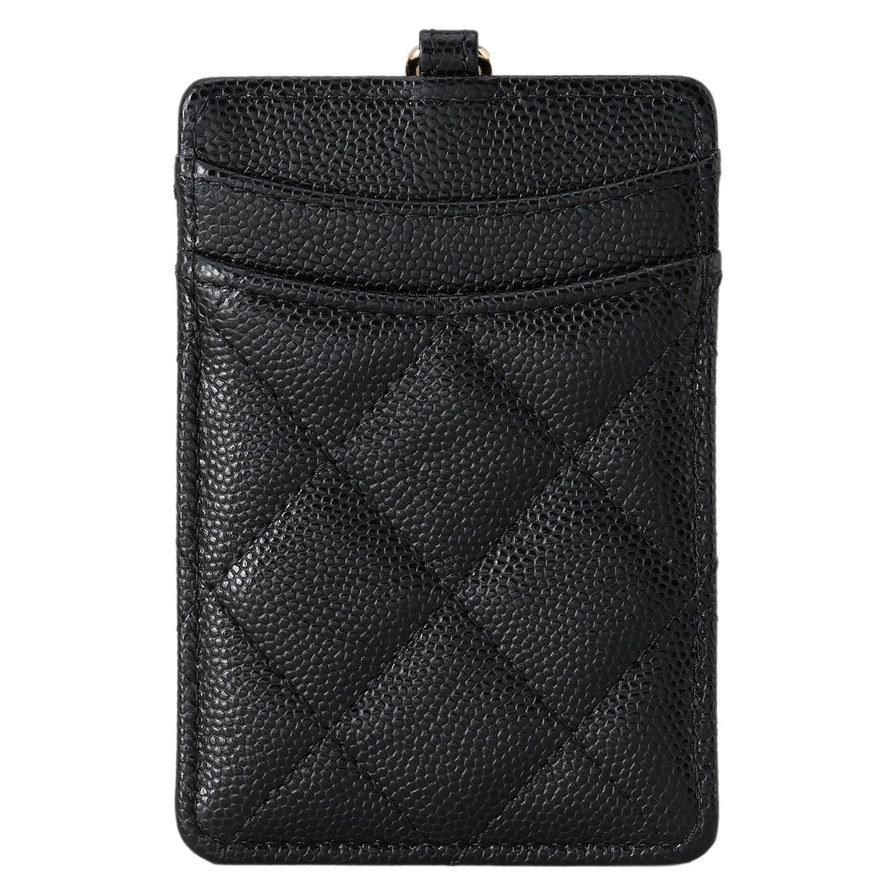 CHANEL(USED)샤넬 캐비어 클래식 카드지갑 네크리스