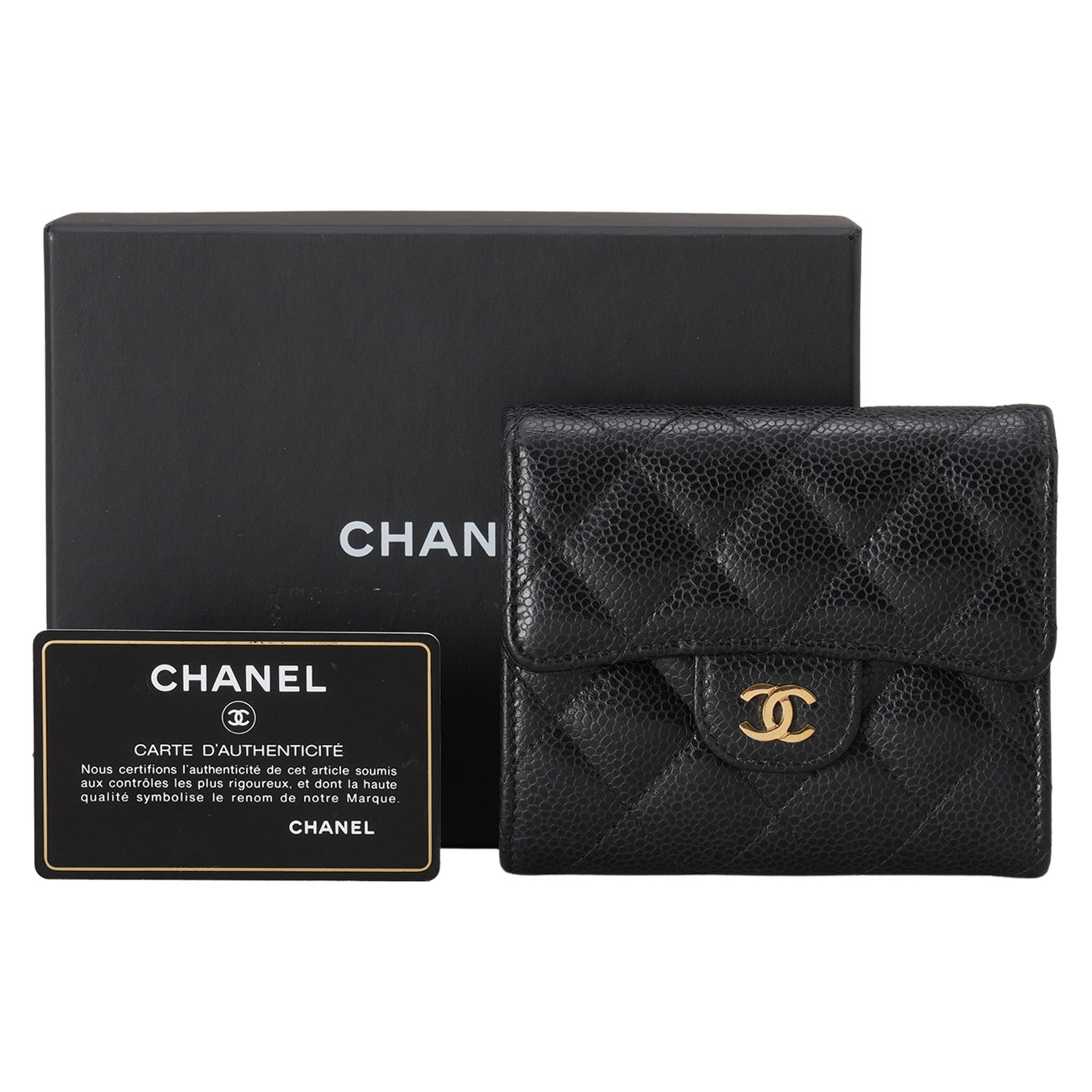 CHANEL(USED)샤넬 캐비어 클래식 반지갑