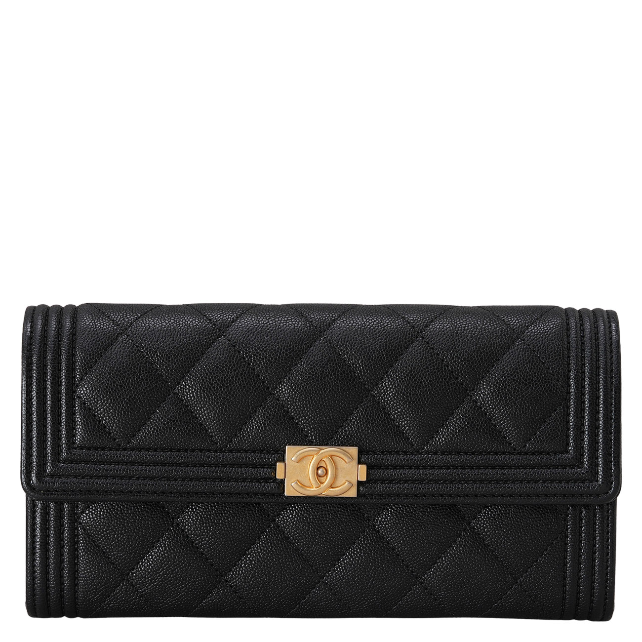 CHANEL(USED)샤넬 캐비어 보이샤넬 장지갑