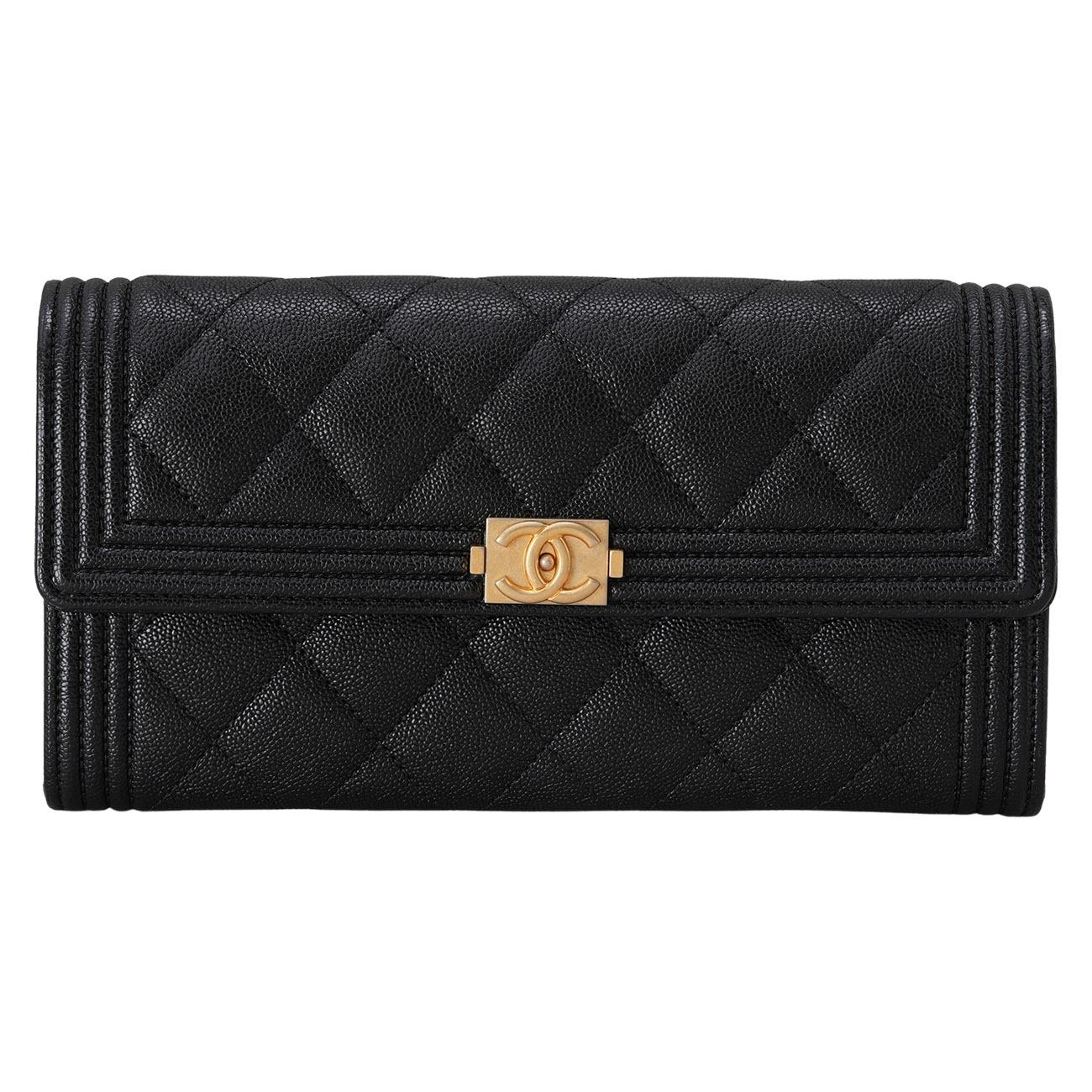 CHANEL(USED)샤넬 캐비어 보이샤넬 장지갑