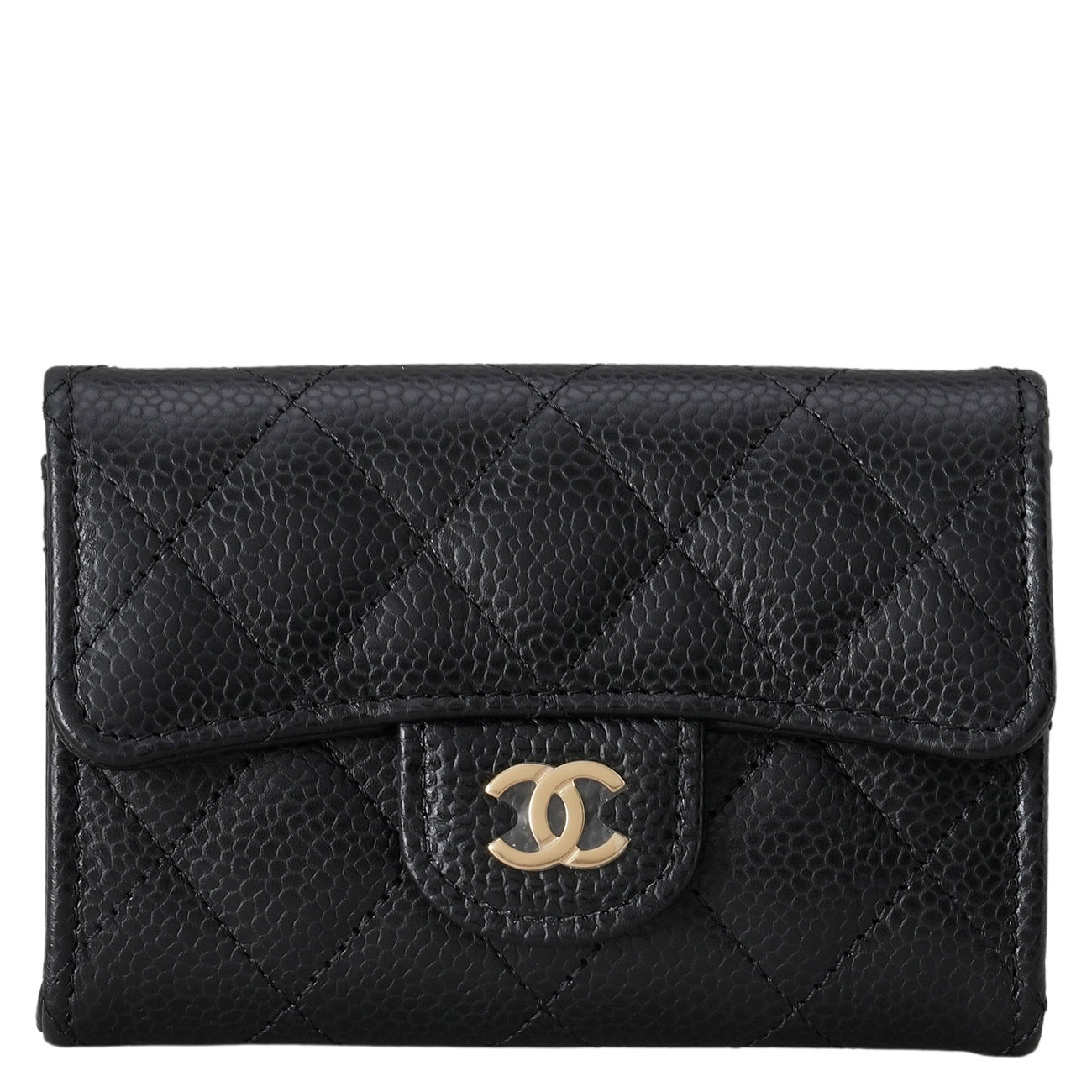 CHANEL(NEW)샤넬 AP0214 캐비어 클래식 플랩 카드지갑 은장 (새상품) NEW PRODUCT