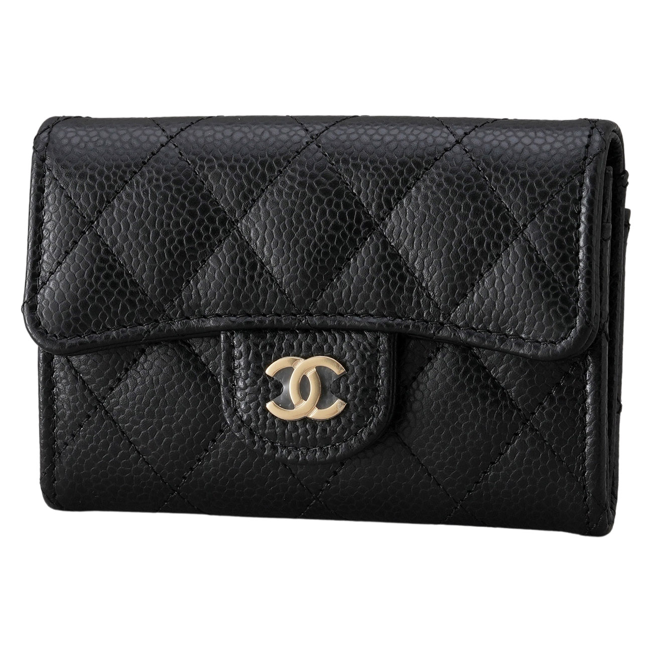 CHANEL(NEW)샤넬 AP0214 캐비어 클래식 플랩 카드지갑 은장 (새상품) NEW PRODUCT