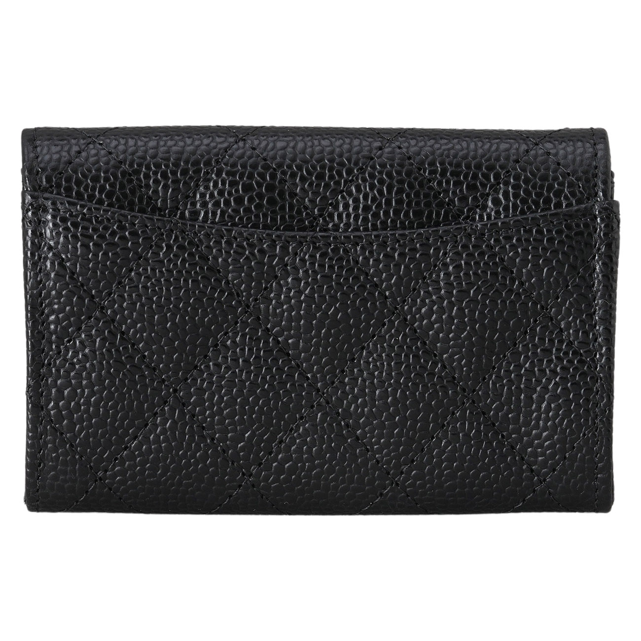 CHANEL(NEW)샤넬 AP0214 캐비어 클래식 플랩 카드지갑 은장 (새상품) NEW PRODUCT