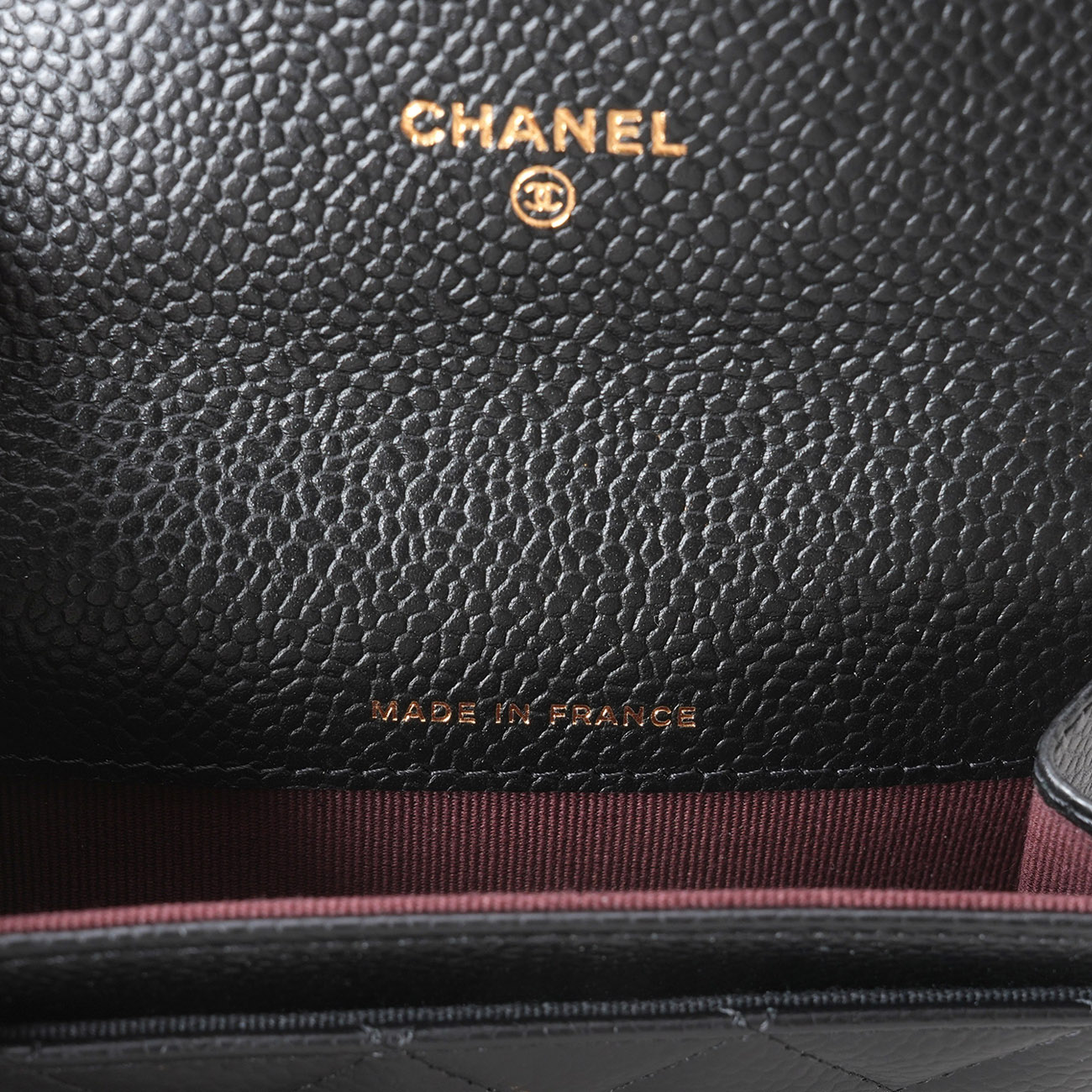 CHANEL(NEW)샤넬 AP0214 캐비어 클래식 플랩 카드지갑 금장 (새상품)