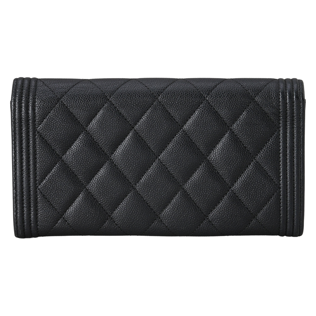 CHANEL(USED)샤넬 캐비어 보이 플랩 장지갑