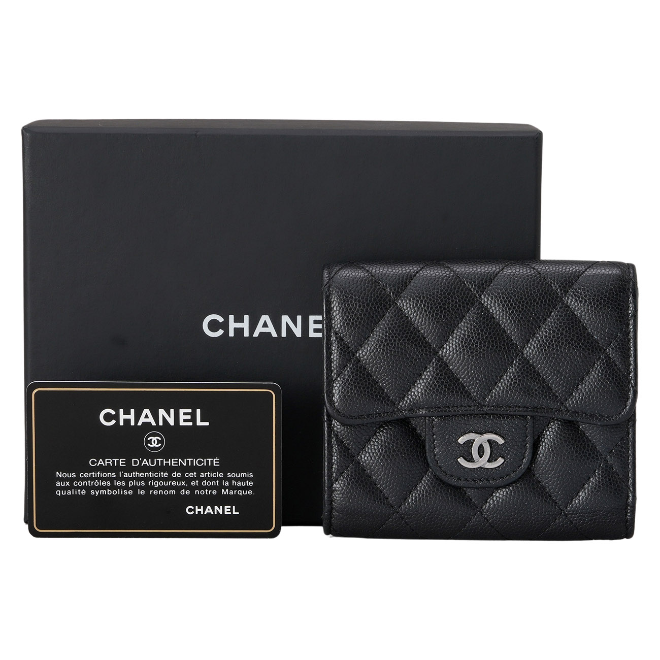CHANEL(USED)샤넬 A84029 캐비어 클래식 반지갑