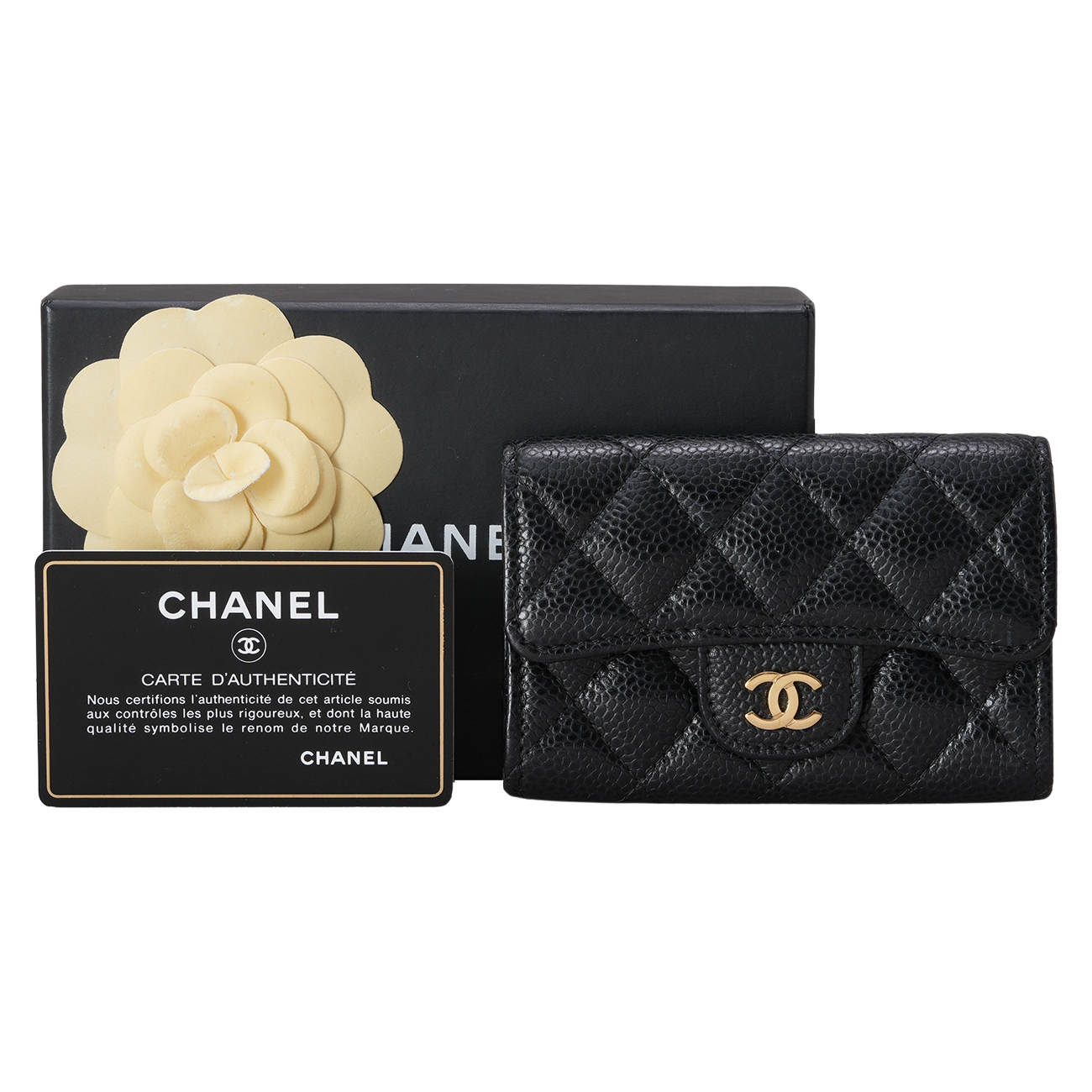 CHANEL(USED)샤넬 캐비어 클래식 카드지갑
