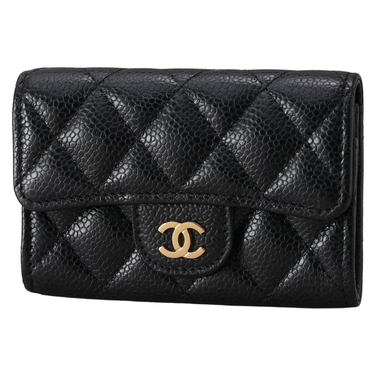 CHANEL(USED)샤넬 캐비어 클래식 카드지갑