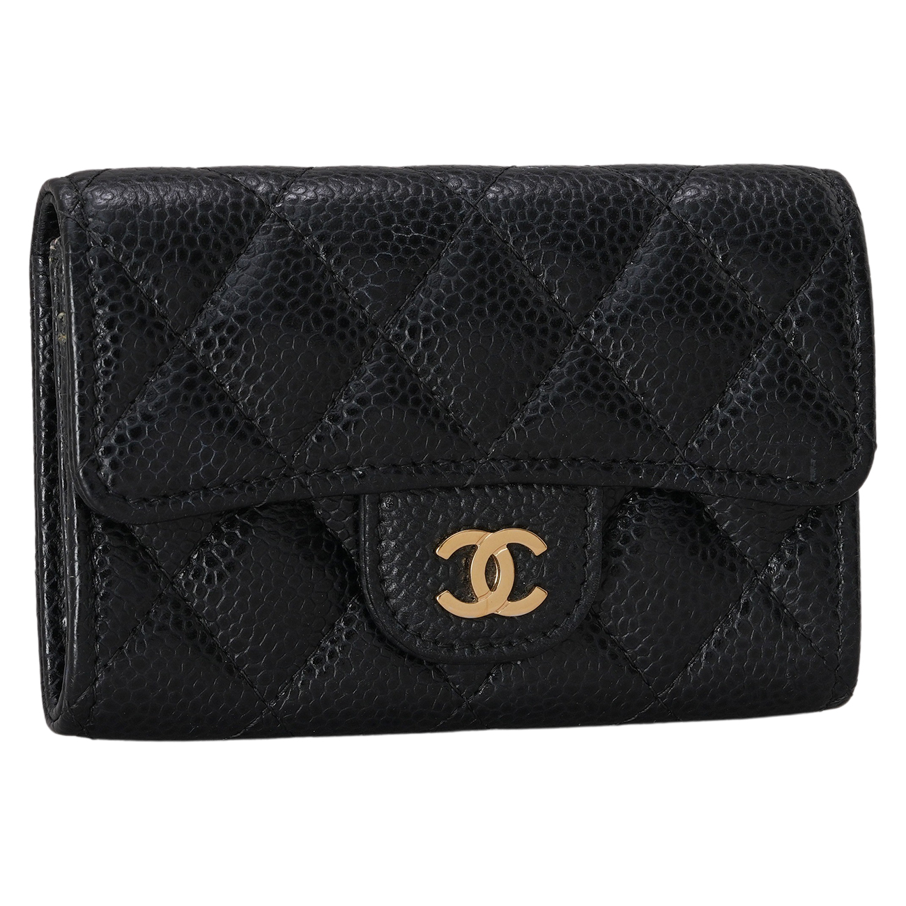 CHANEL(USED)샤넬 캐비어 클래식 카드지갑