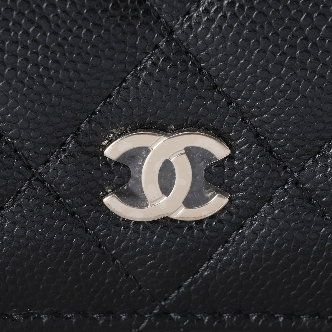 CHANEL(USED)샤넬 캐비어 반지갑