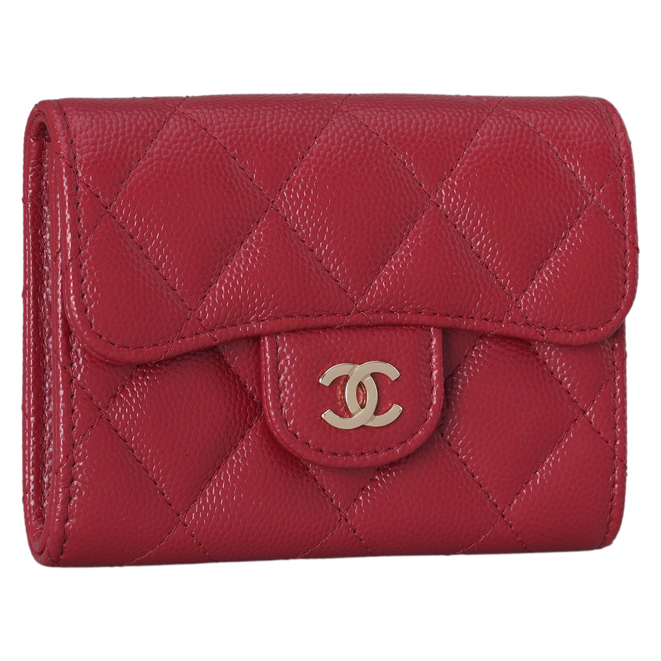 CHANEL(USED)샤넬 A31504 캐비어 카드지갑