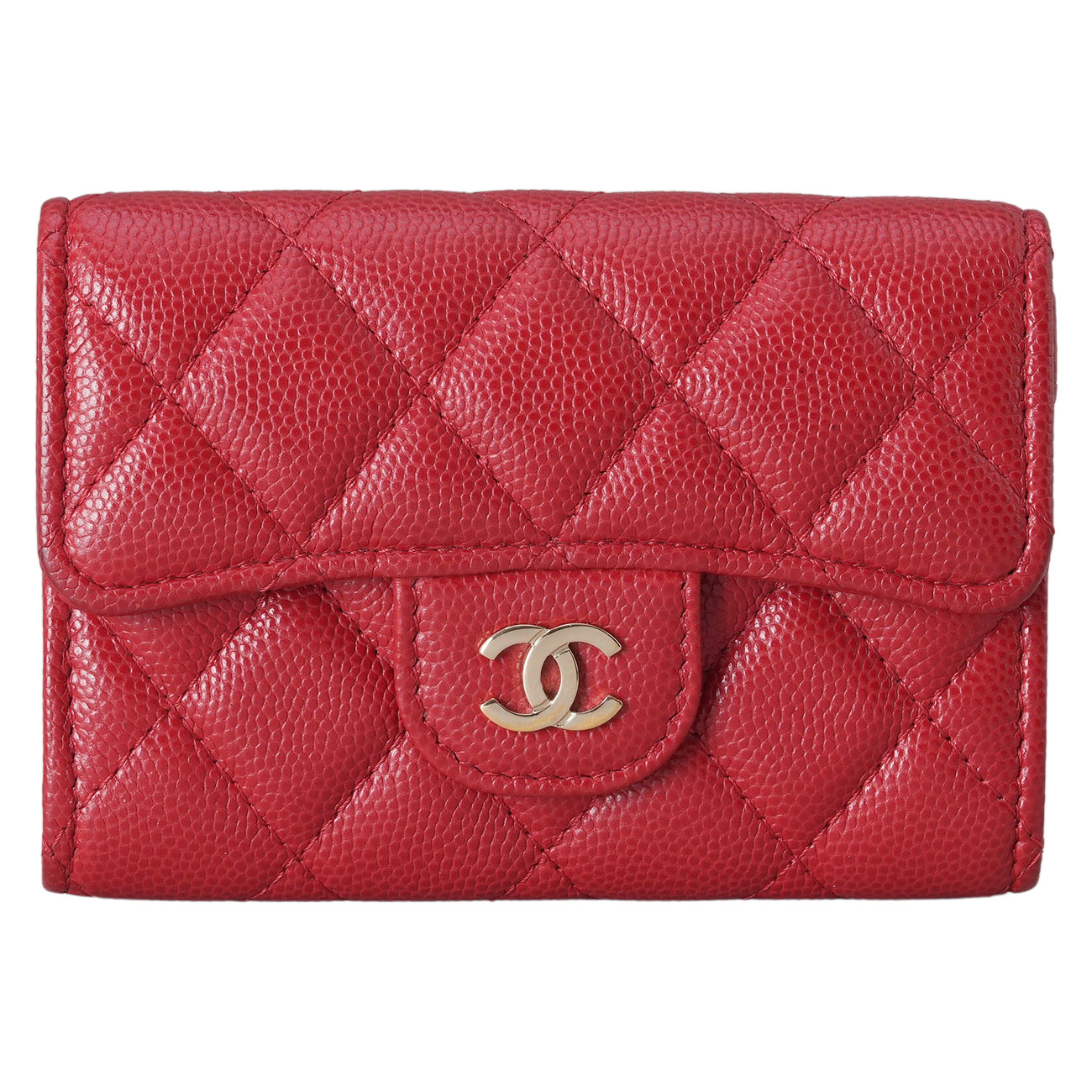 CHANEL(USED)샤넬 AP0214 캐비어 클래식 카드지갑