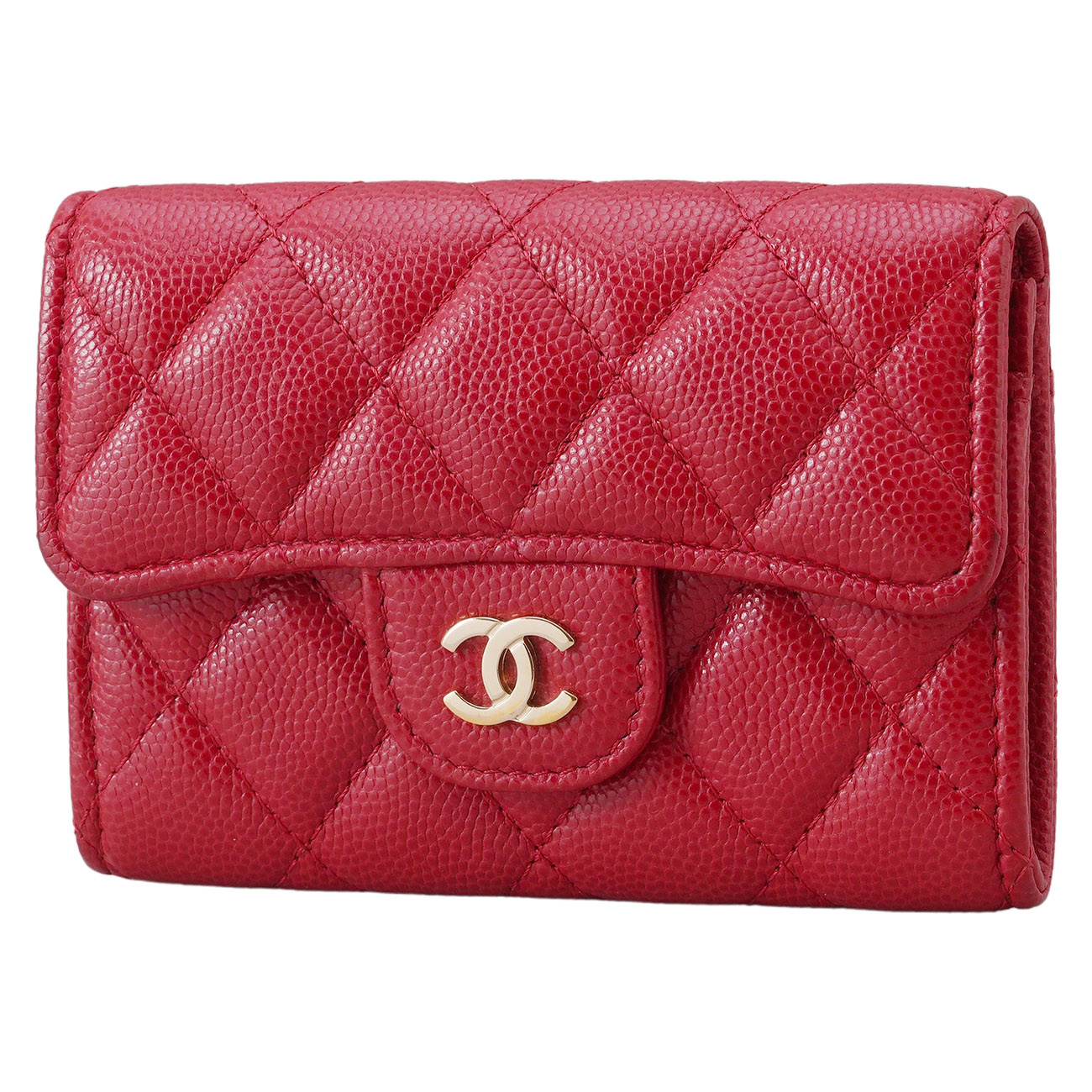 CHANEL(USED)샤넬 AP0214 캐비어 클래식 카드지갑