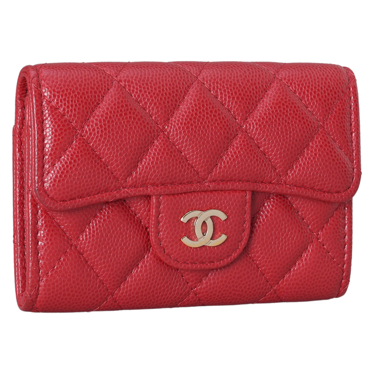 CHANEL(USED)샤넬 AP0214 캐비어 클래식 카드지갑