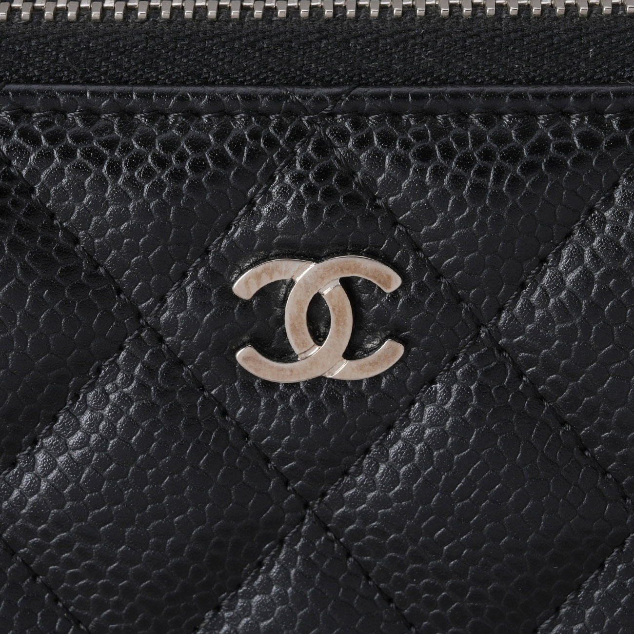 CHANEL(USED)샤넬 캐비어 클래식 지퍼 장지갑