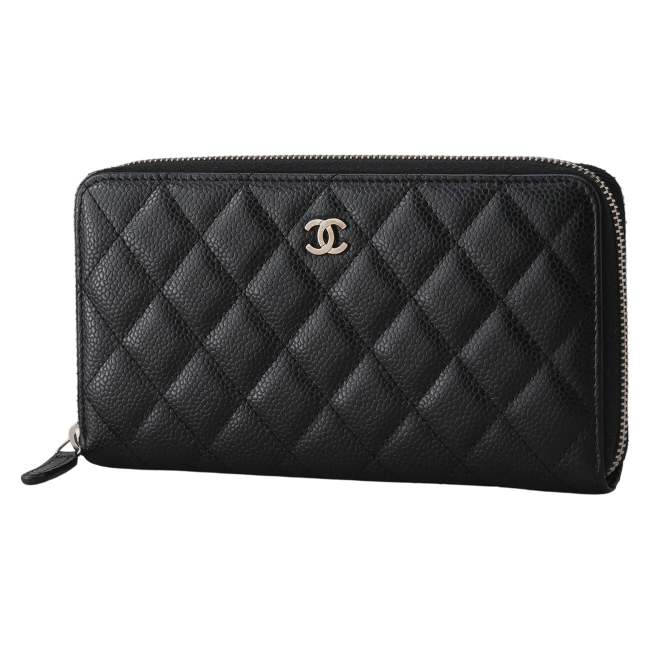 CHANEL(USED)샤넬 캐비어 클래식 지퍼 장지갑