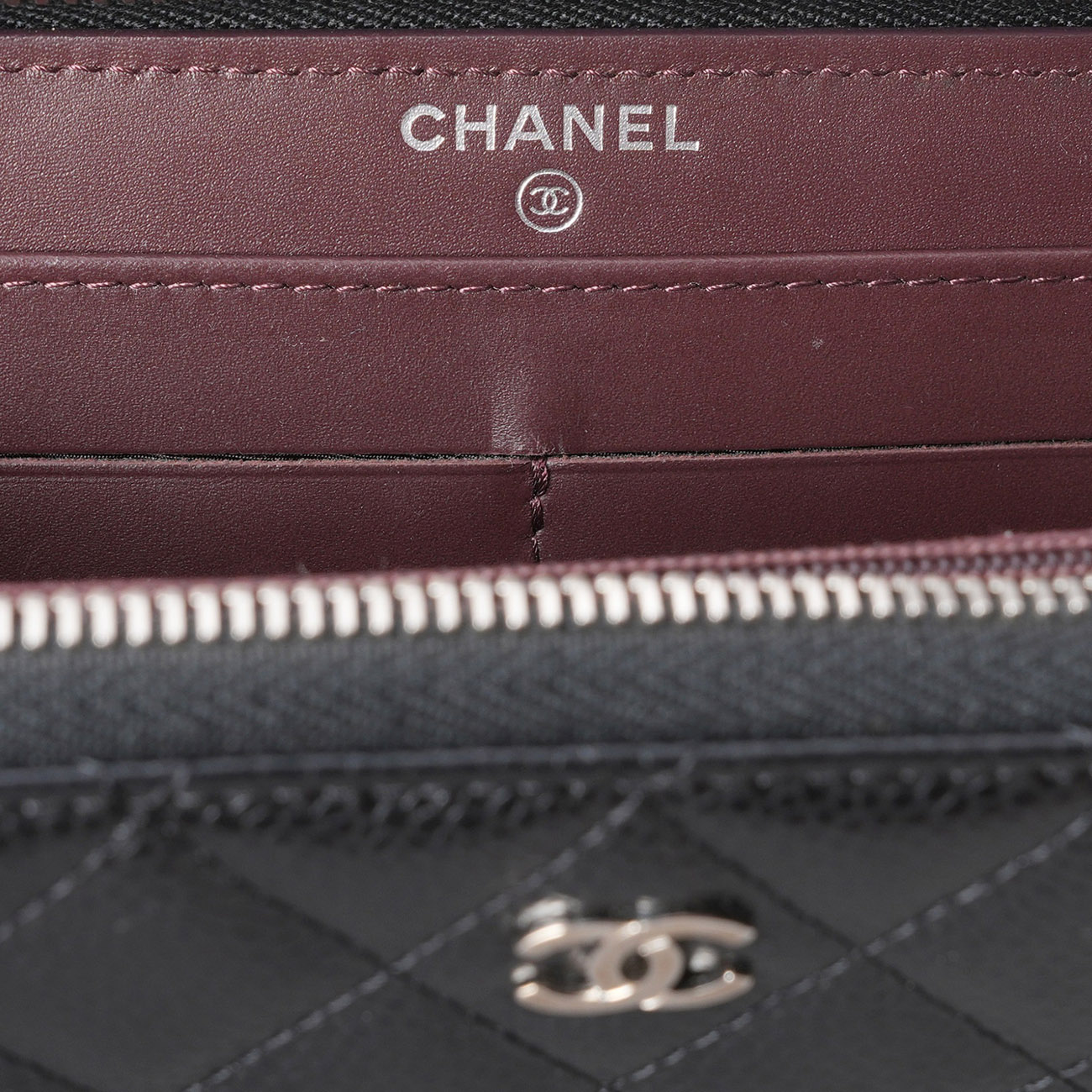 CHANEL(USED)샤넬 캐비어 클래식 지퍼 장지갑