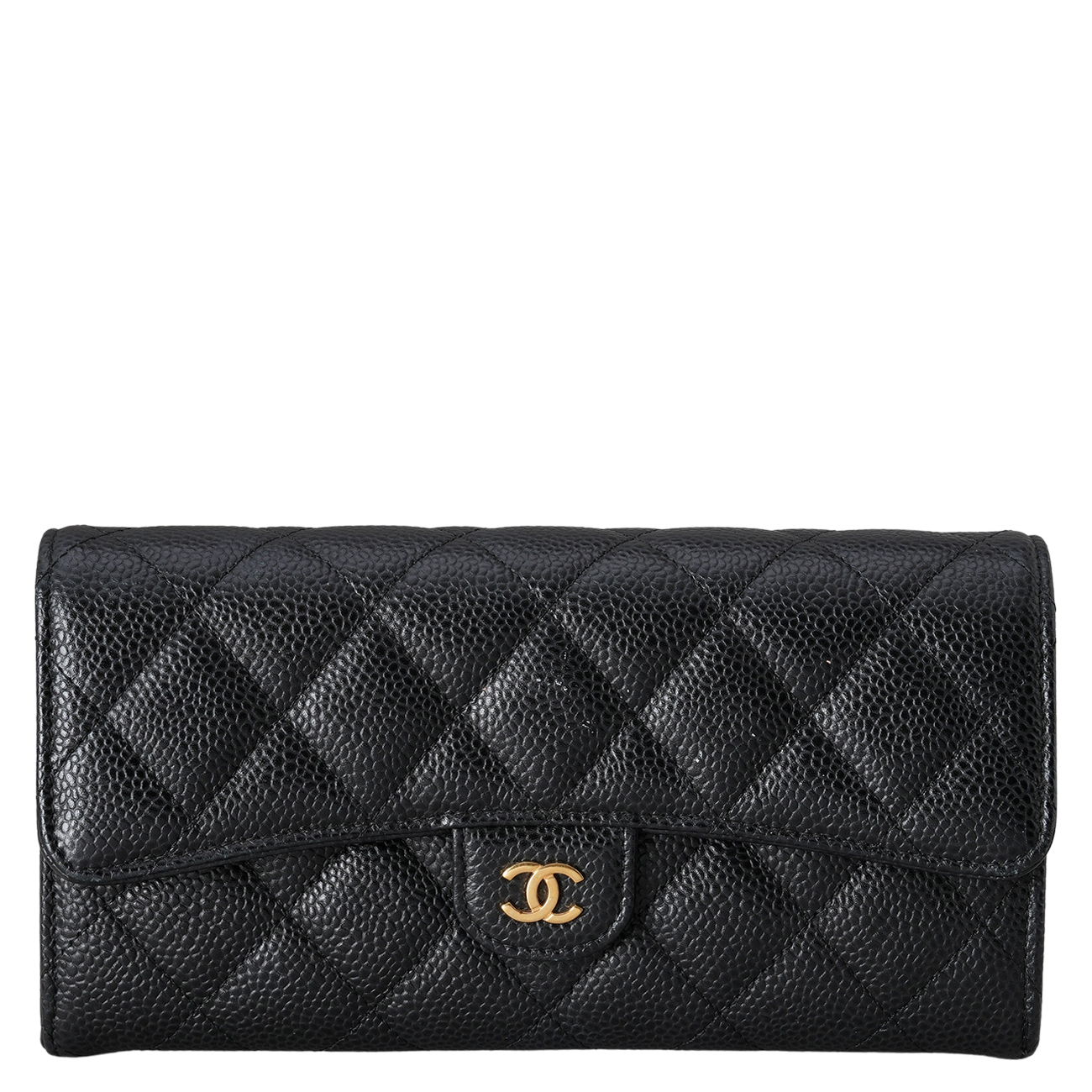 CHANEL(USED)샤넬 AP0241 캐비어 클래식 플랩 장지갑