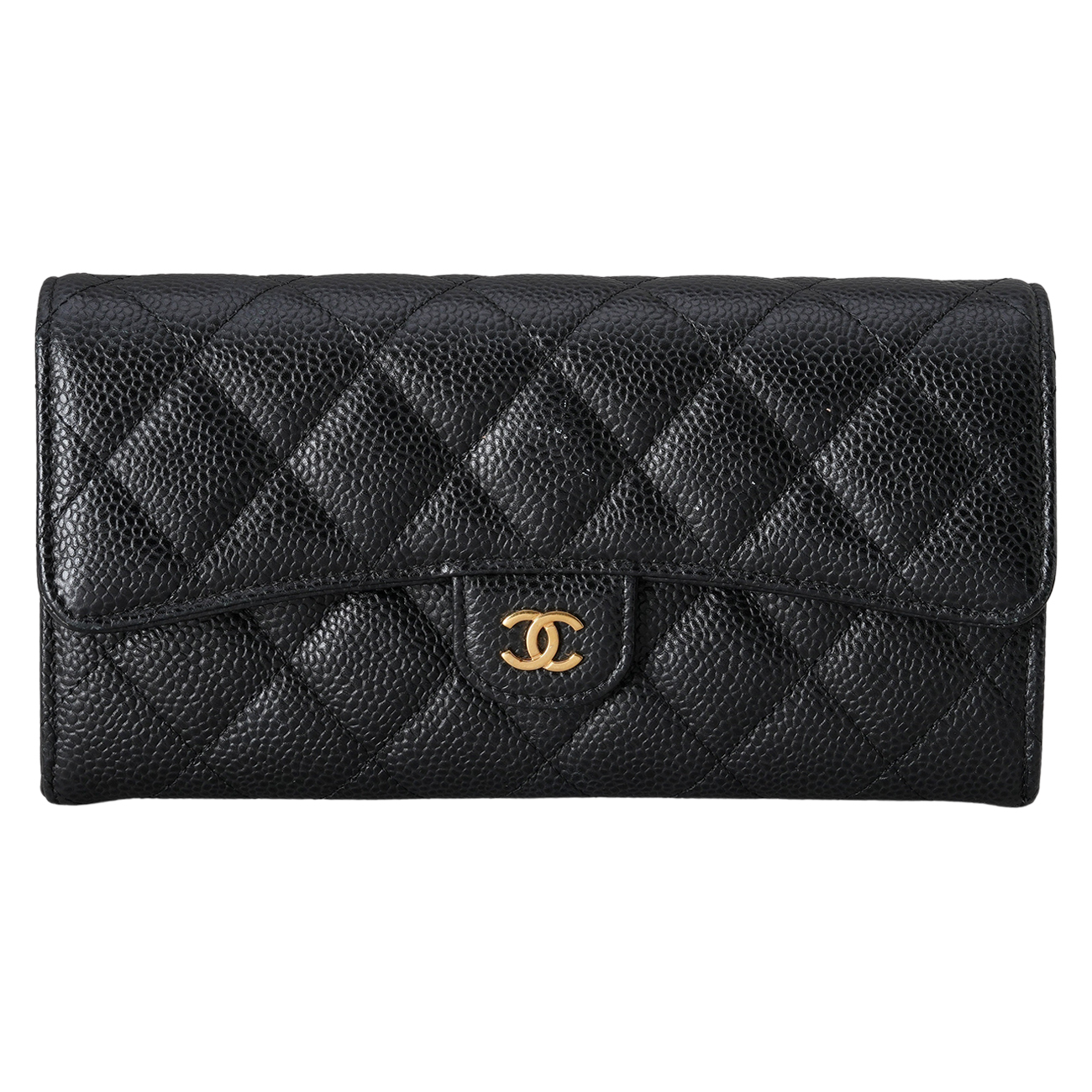 CHANEL(USED)샤넬 AP0241 캐비어 클래식 플랩 장지갑