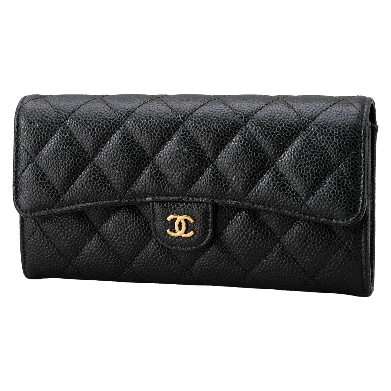 CHANEL(USED)샤넬 AP0241 캐비어 클래식 플랩 장지갑