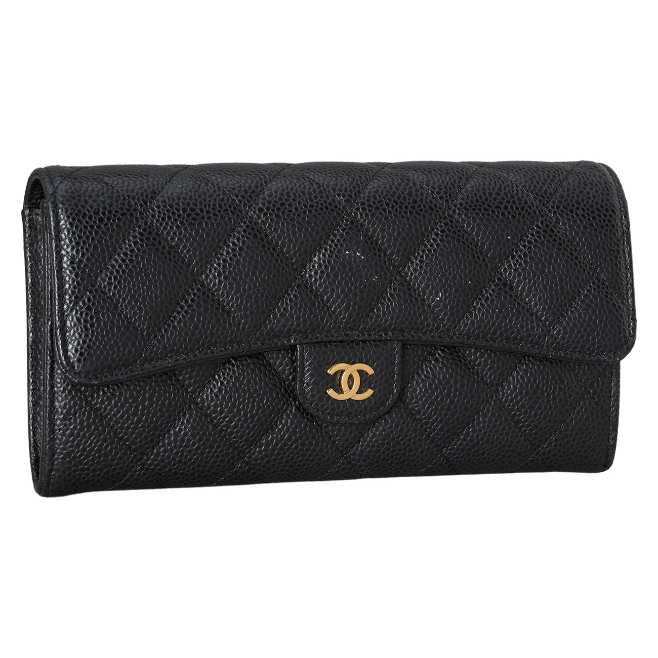 CHANEL(USED)샤넬 AP0241 캐비어 클래식 플랩 장지갑