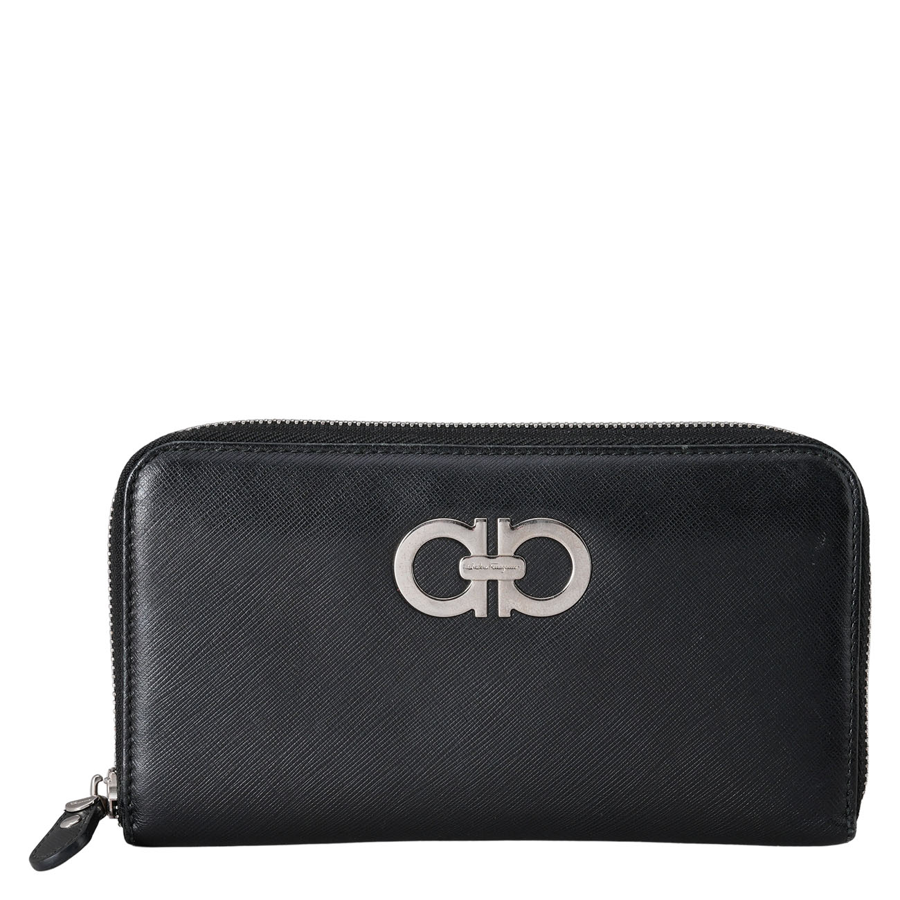SALVATORE FERRAGAMO(USED)페레가모 간치니 지퍼 장지갑