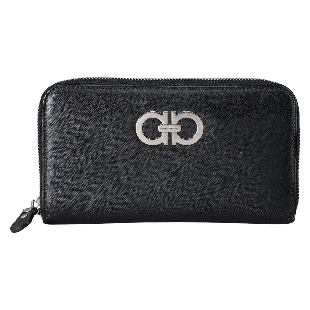 SALVATORE FERRAGAMO(USED)페레가모 간치니 지퍼 장지갑