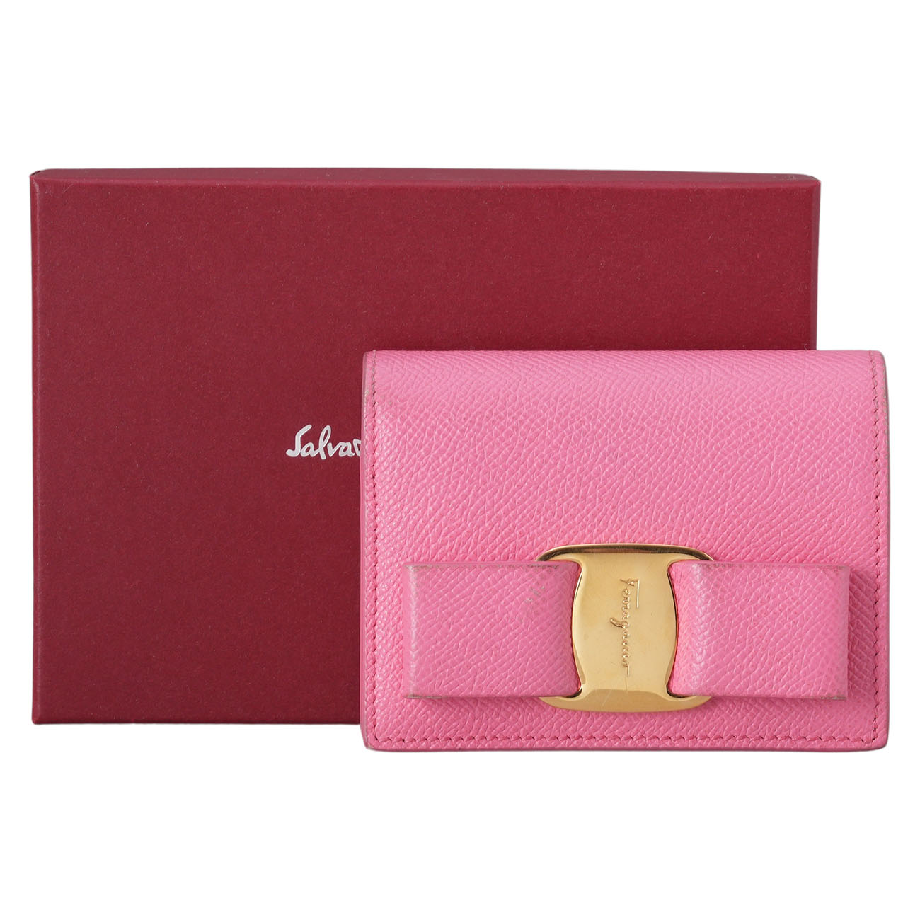 SALVATORE FERRAGAMO(USED)페레가모 바라리본 반지갑