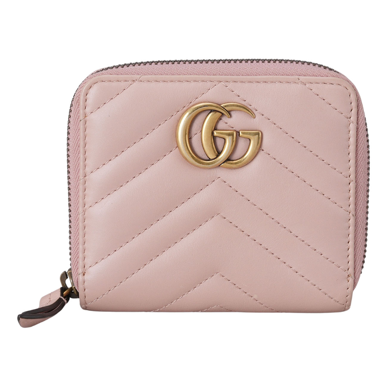 GUCCI(USED)구찌 474813 GG마몽 마틀라세 지퍼 반지갑