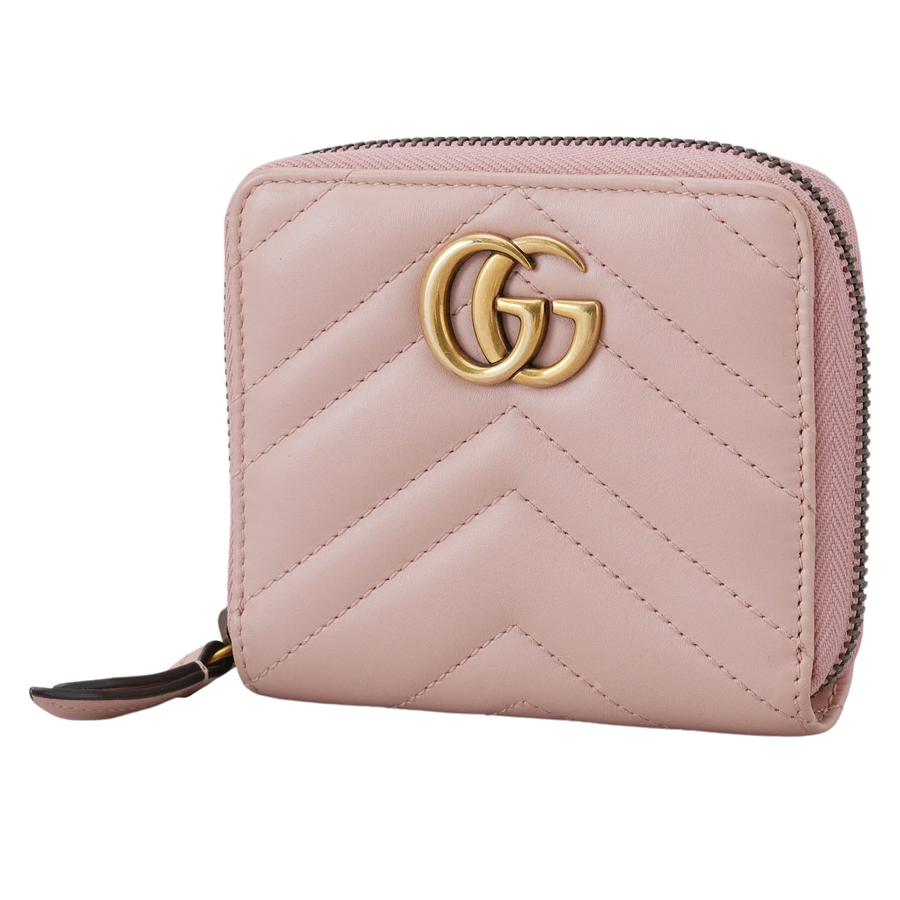 GUCCI(USED)구찌 474813 GG마몽 마틀라세 지퍼 반지갑