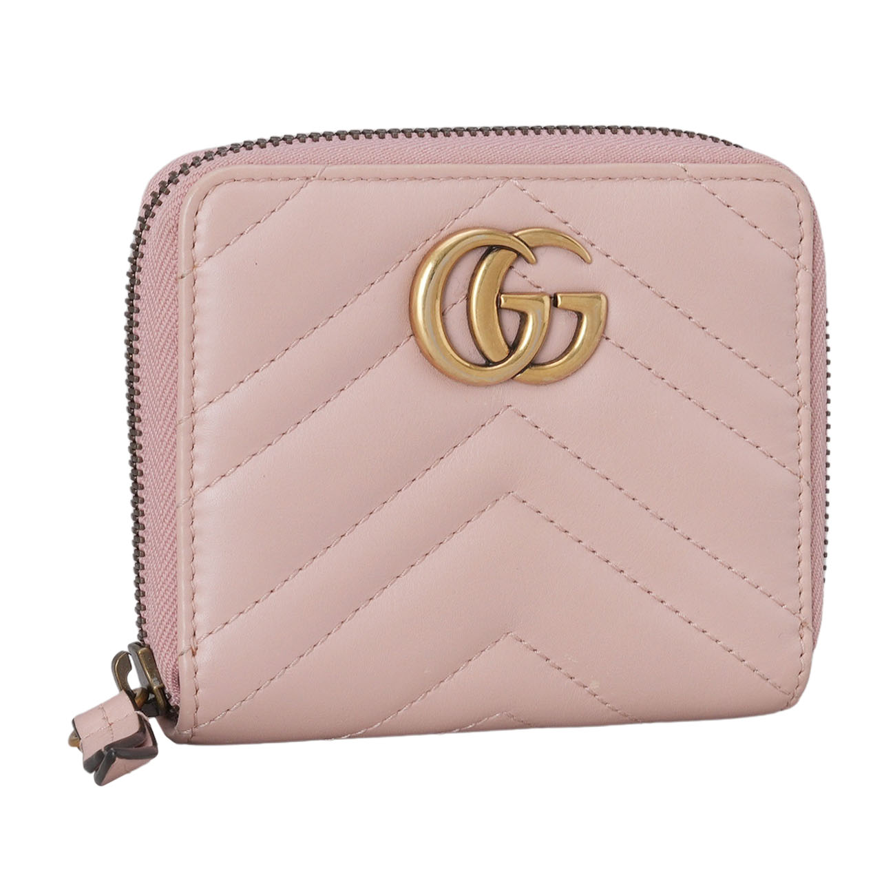 GUCCI(USED)구찌 474813 GG마몽 마틀라세 지퍼 반지갑