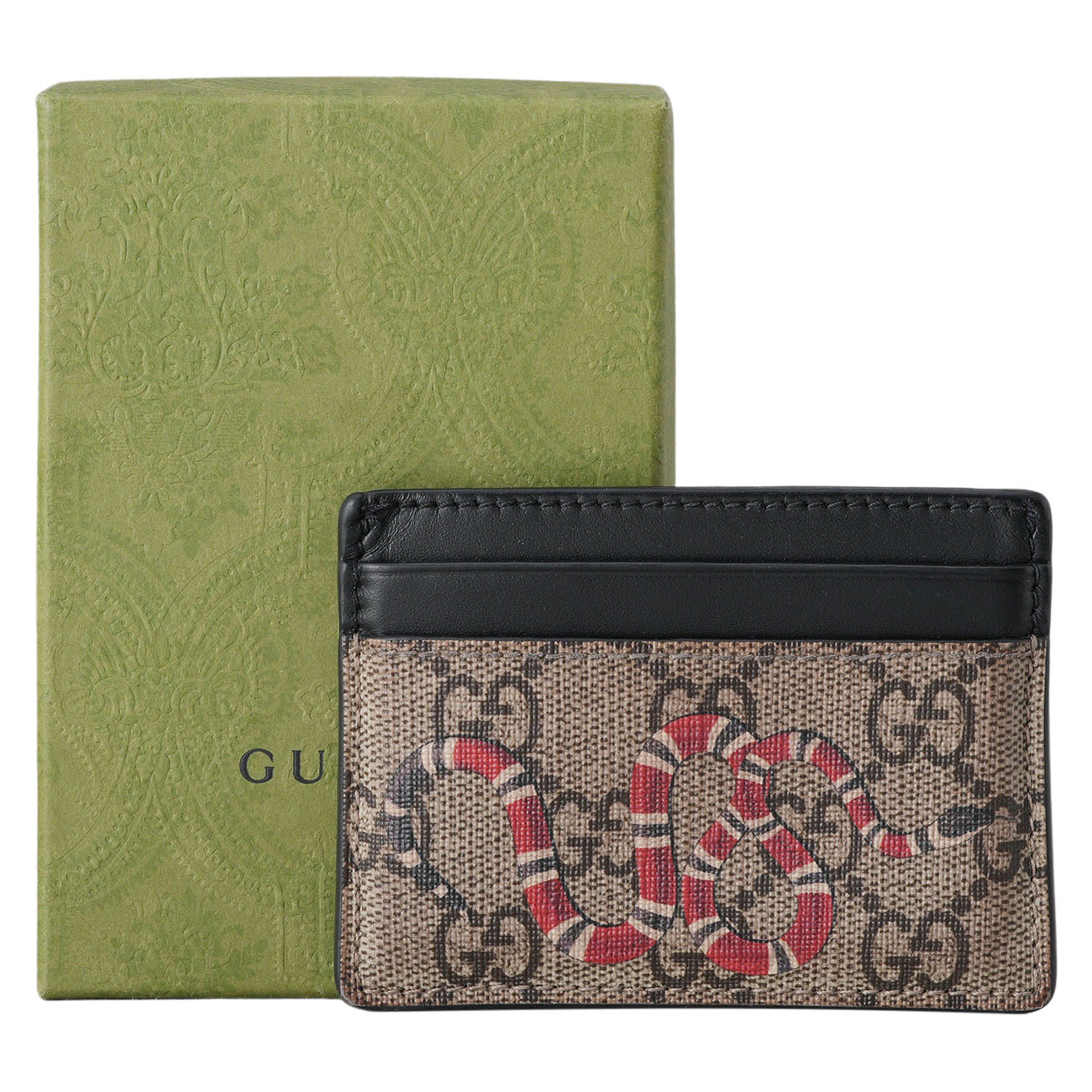 GUCCI(USED)구찌 451277 GG수프림 스네이크 카드지갑