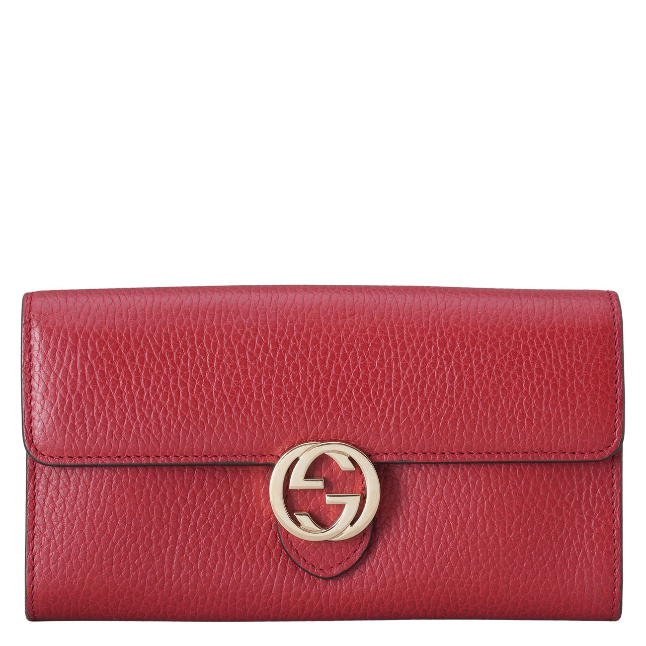GUCCI(USED)구찌 598166 인터로킹 플랩 장지갑
