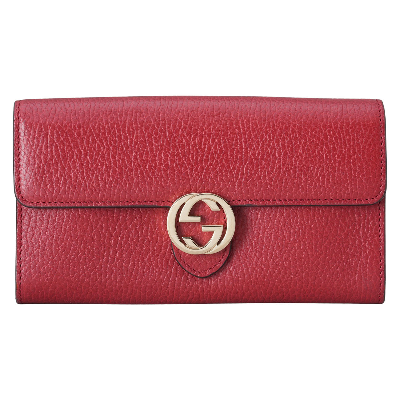 GUCCI(USED)구찌 598166 인터로킹 플랩 장지갑