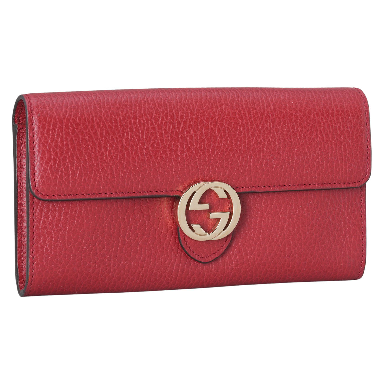 GUCCI(USED)구찌 598166 인터로킹 플랩 장지갑
