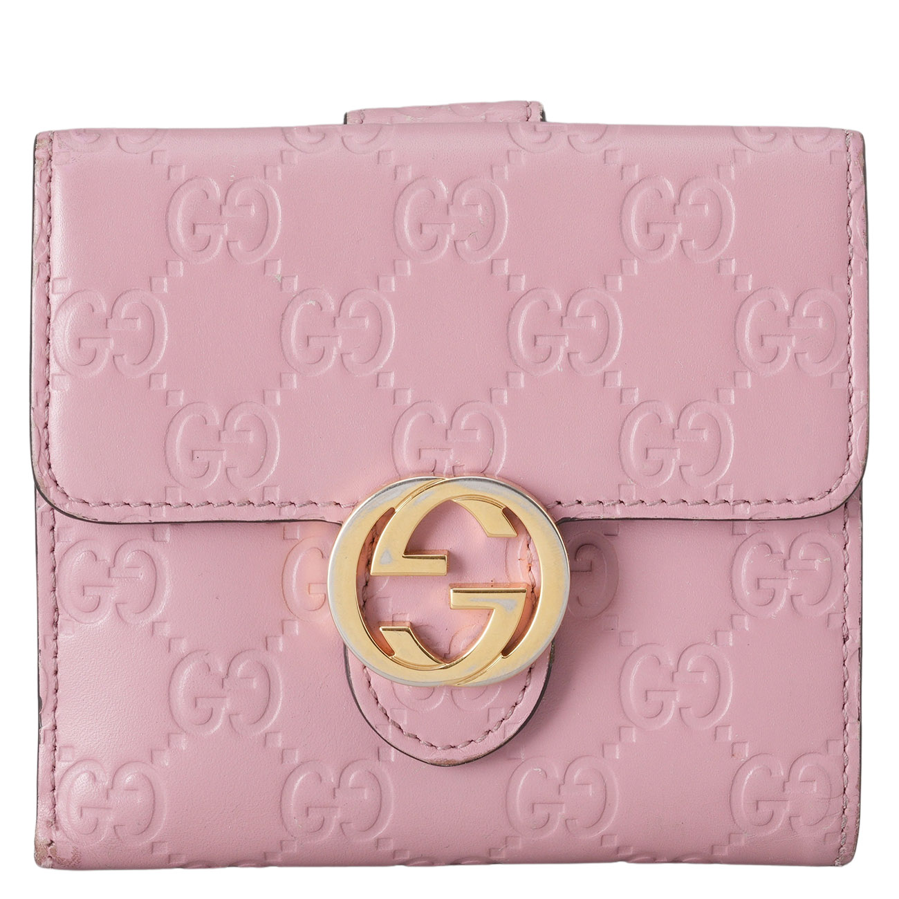 GUCCI(USED)구찌 369676 인터로킹 시마 반지갑
