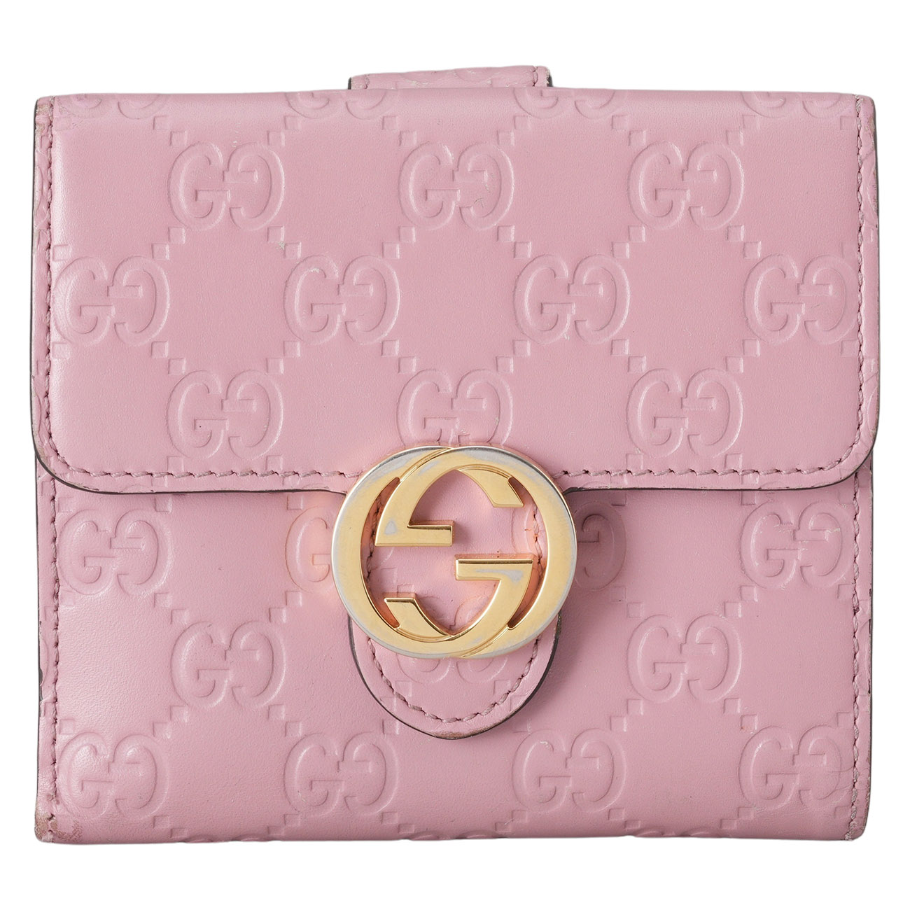 GUCCI(USED)구찌 369676 인터로킹 시마 반지갑