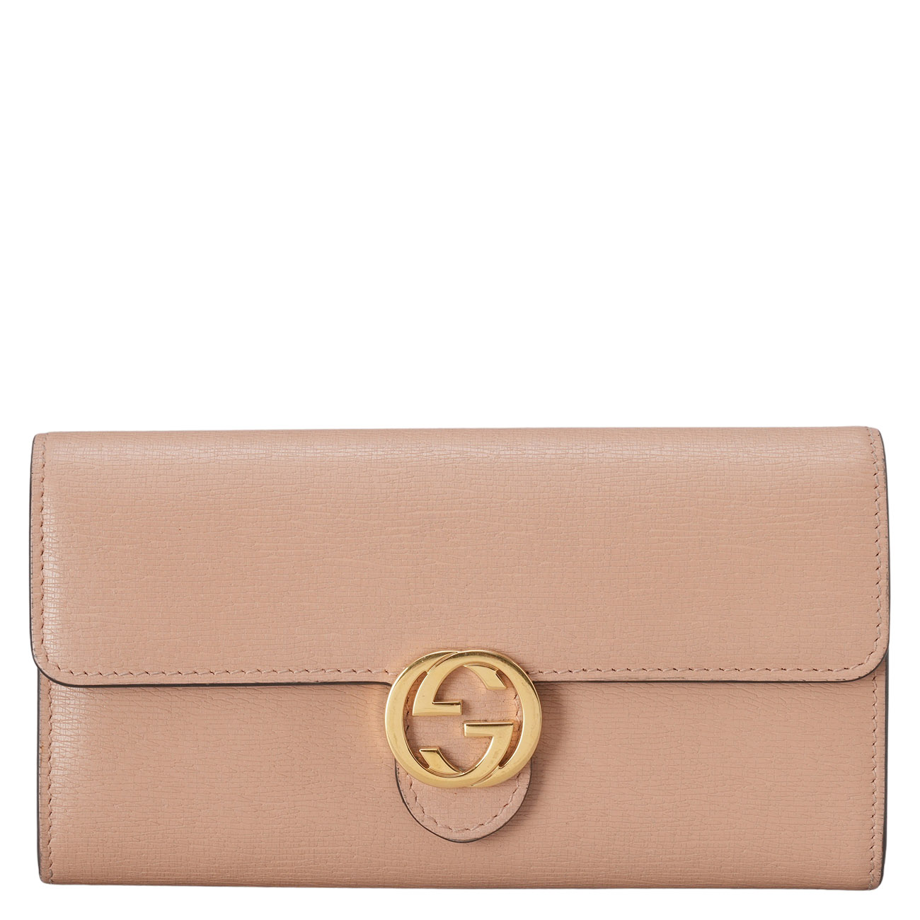 GUCCI(USED)구찌 369663 인터로킹 플랩 장지갑
