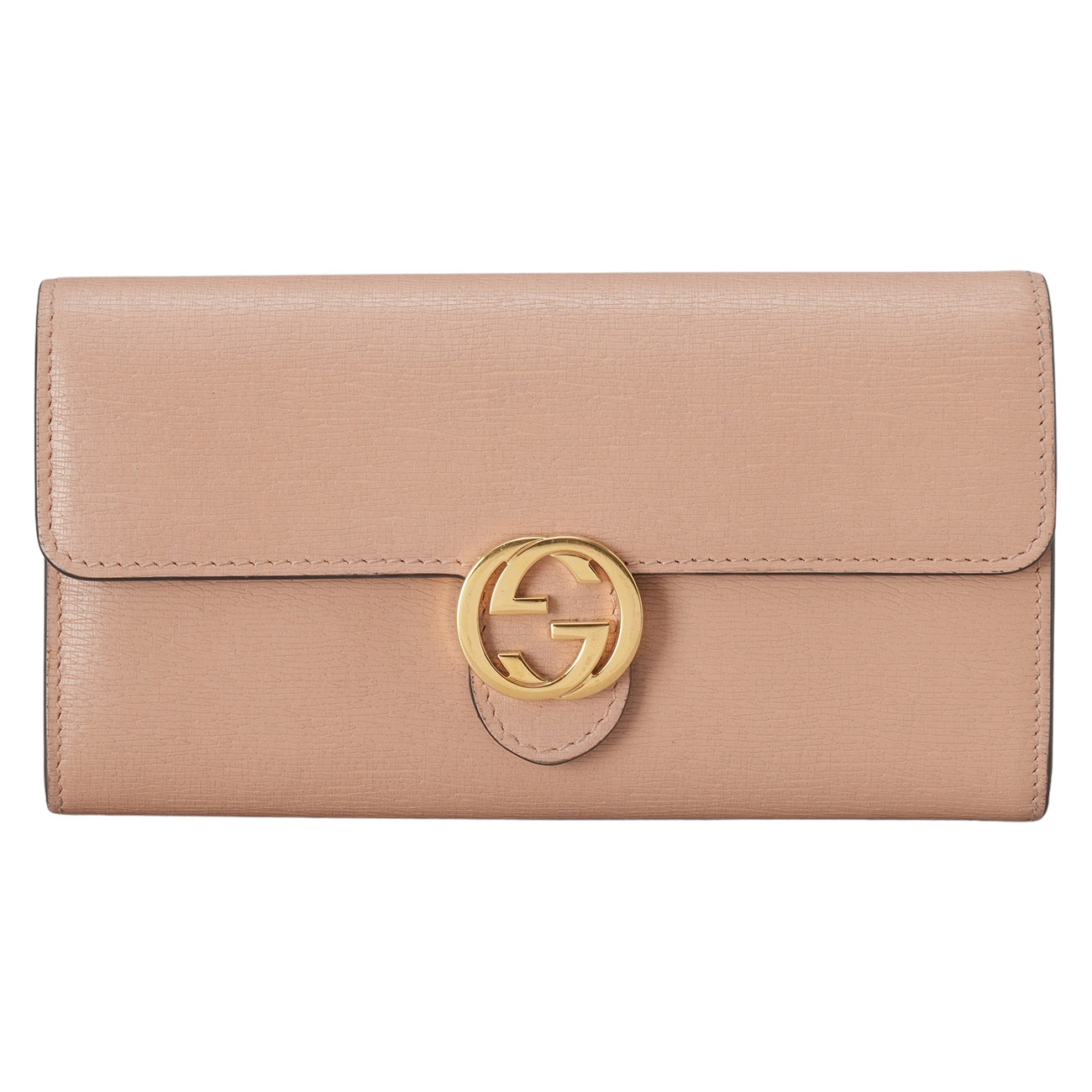 GUCCI(USED)구찌 369663 인터로킹 플랩 장지갑
