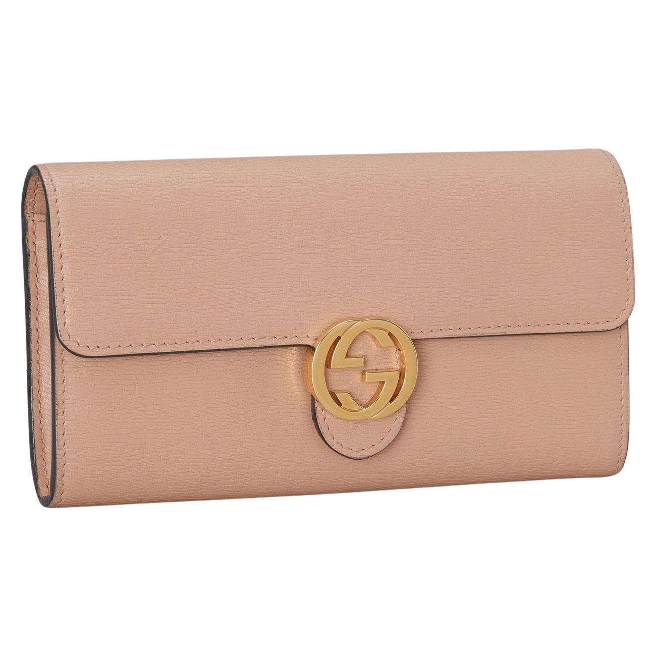 GUCCI(USED)구찌 369663 인터로킹 플랩 장지갑
