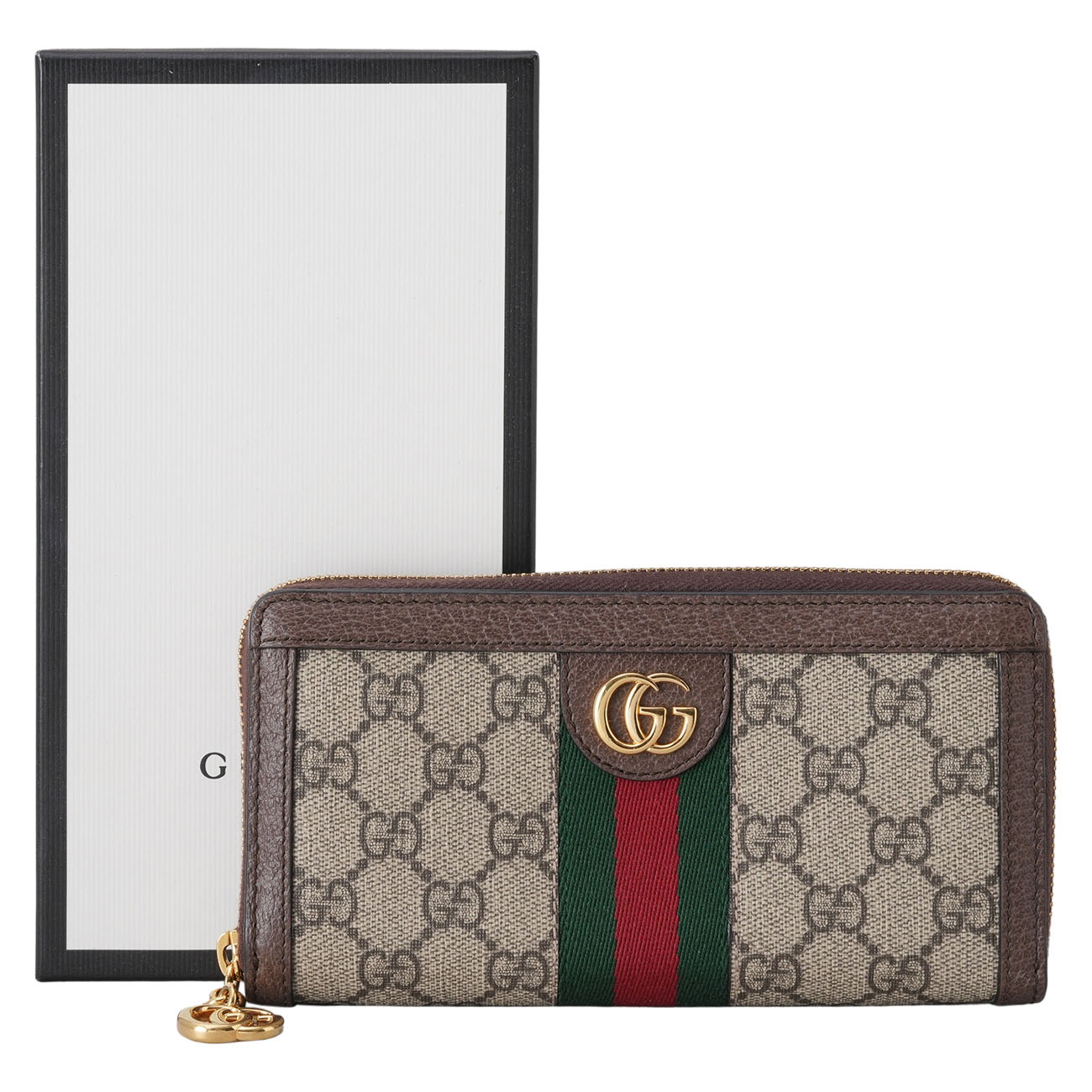 GUCCI(USED)구찌 523154 GG수프림 오피디아 지퍼 장지갑
