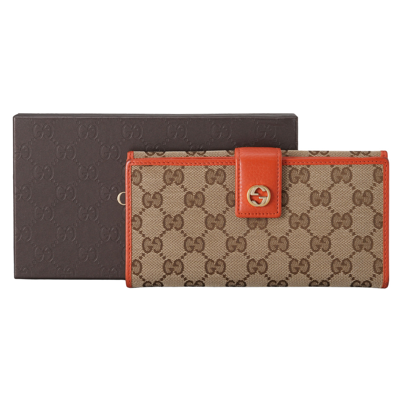 GUCCI(USED)구찌 337335 GG로고 캔버스 장지갑