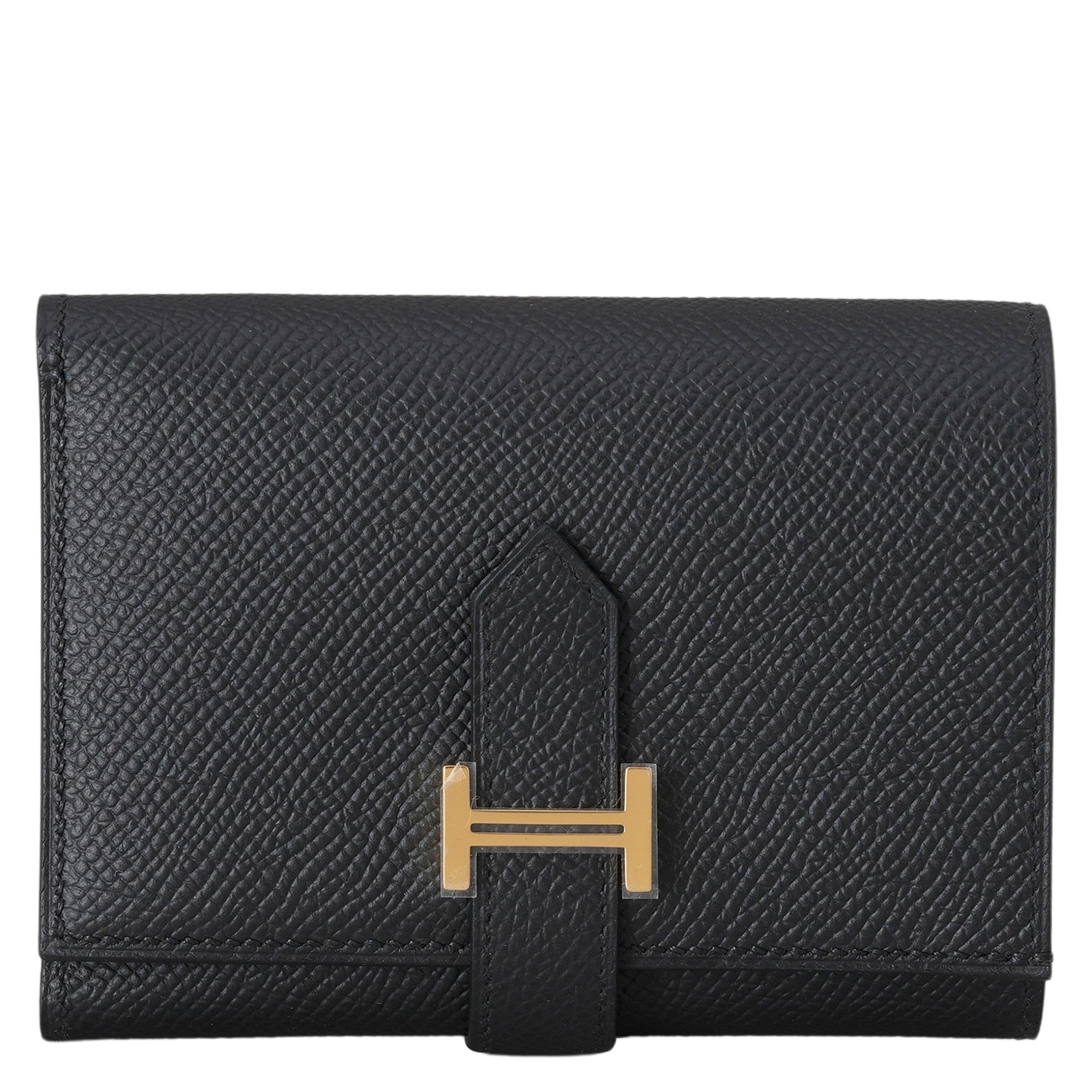 HERMES(NEW)에르메스 베안 3단지갑 느와 금장 (새상품) NEW PRODUCT