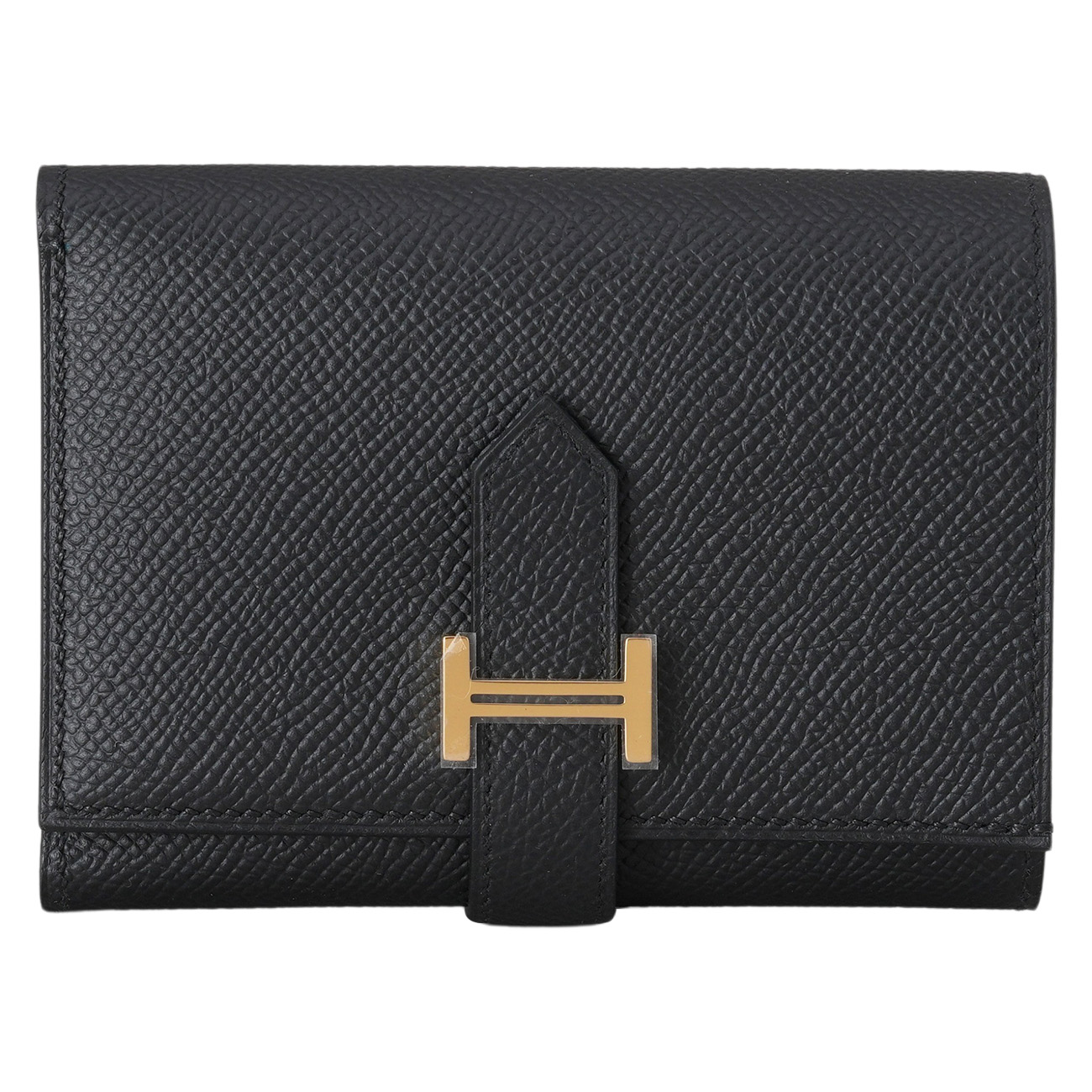HERMES(NEW)에르메스 베안 3단지갑 느와 금장 (새상품) NEW PRODUCT