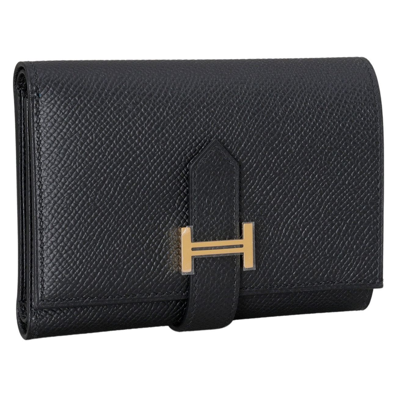 HERMES(NEW)에르메스 베안 3단지갑 느와 금장 (새상품) NEW PRODUCT