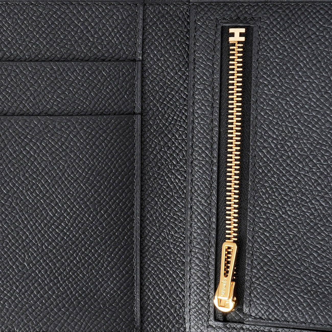 HERMES(NEW)에르메스 베안 3단지갑 느와 금장 (새상품) NEW PRODUCT