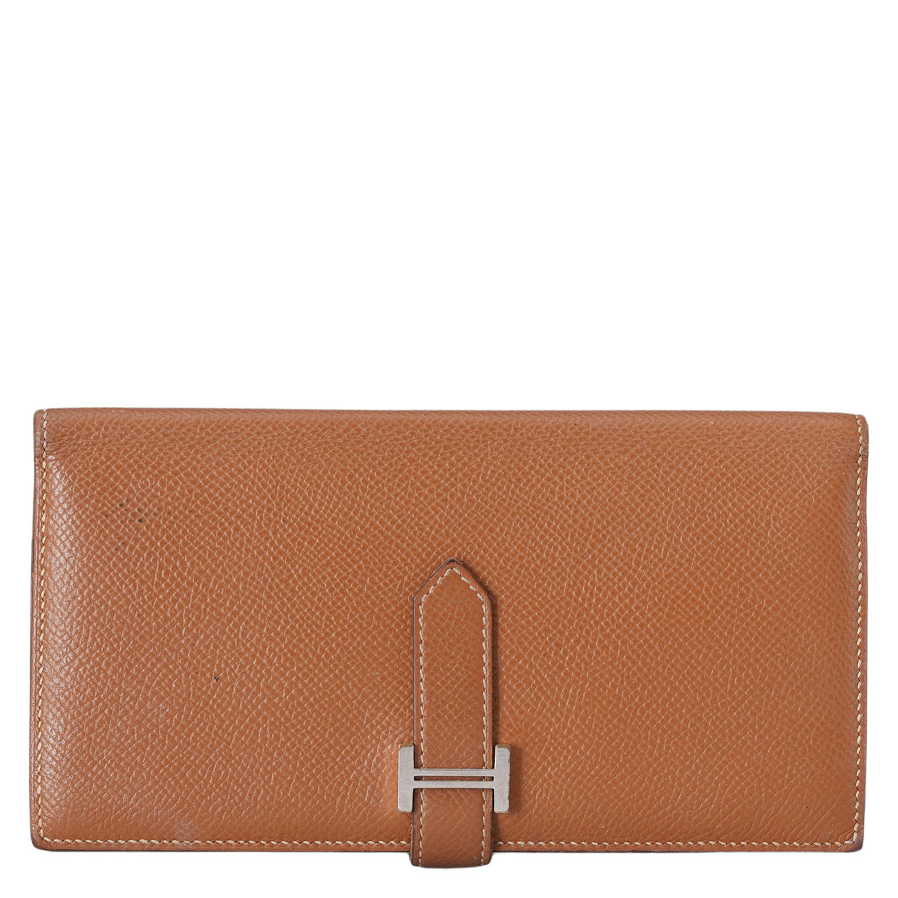 HERMES(USED)에르메스 베안 장지갑 골드 은장