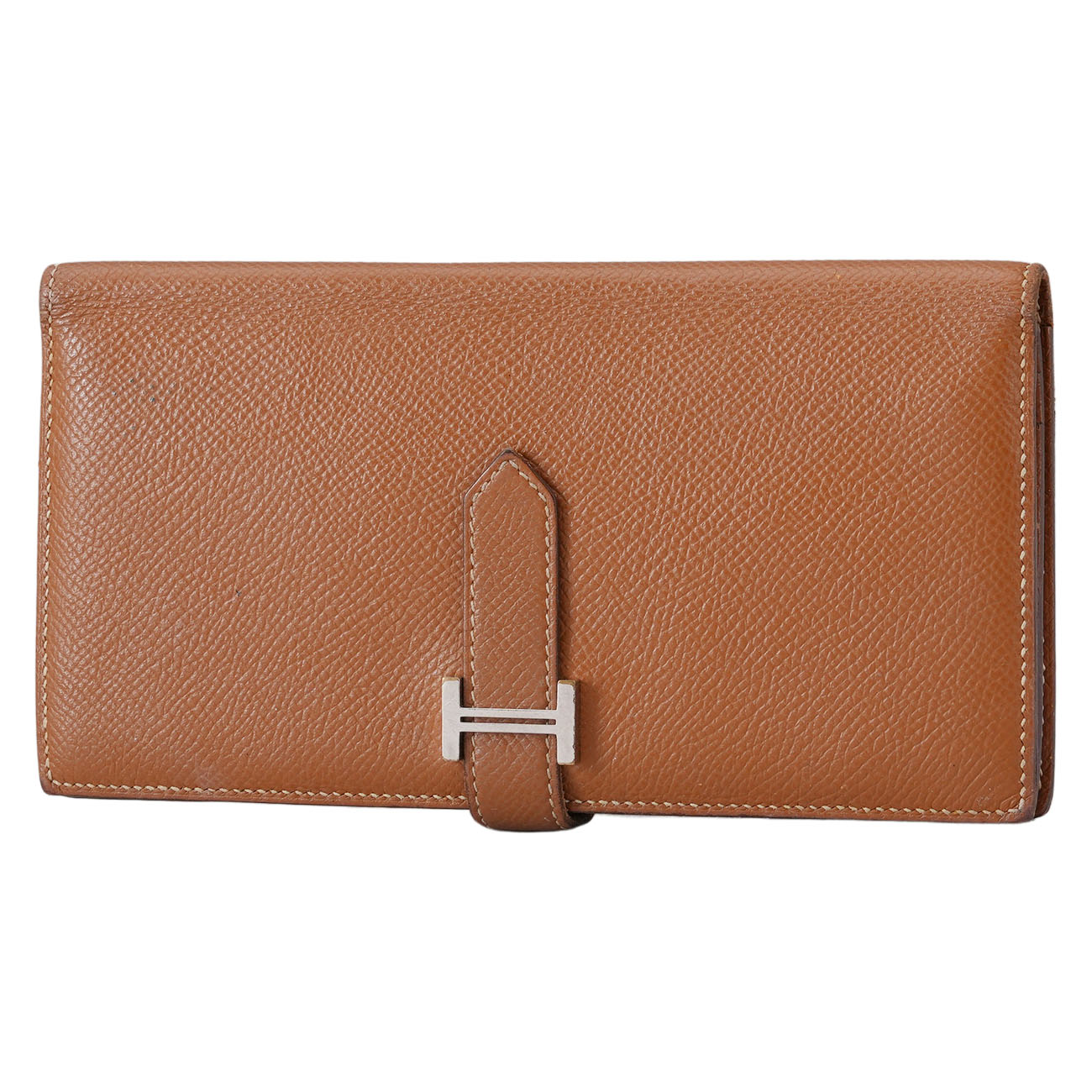 HERMES(USED)에르메스 베안 장지갑 골드 은장