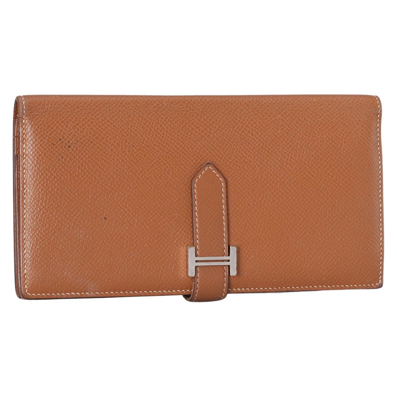 HERMES(USED)에르메스 베안 장지갑 골드 은장