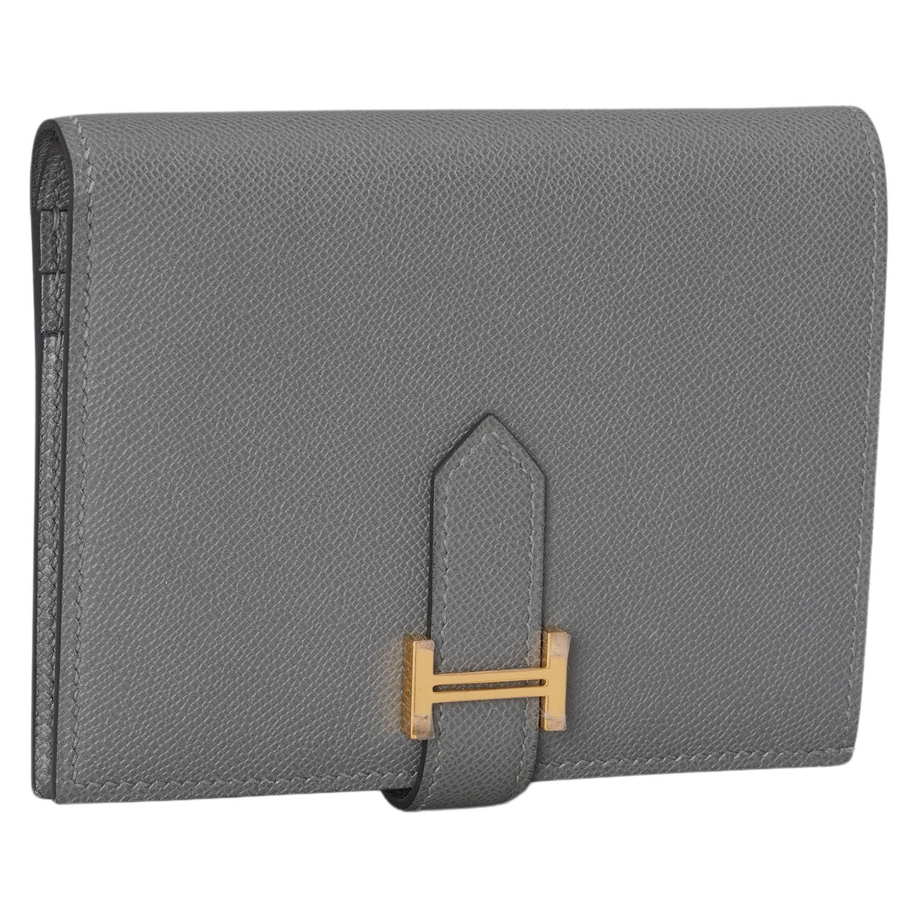 HERMES(USED)에르메스 베안 컴팩트 월릿 그리스메이어 금장